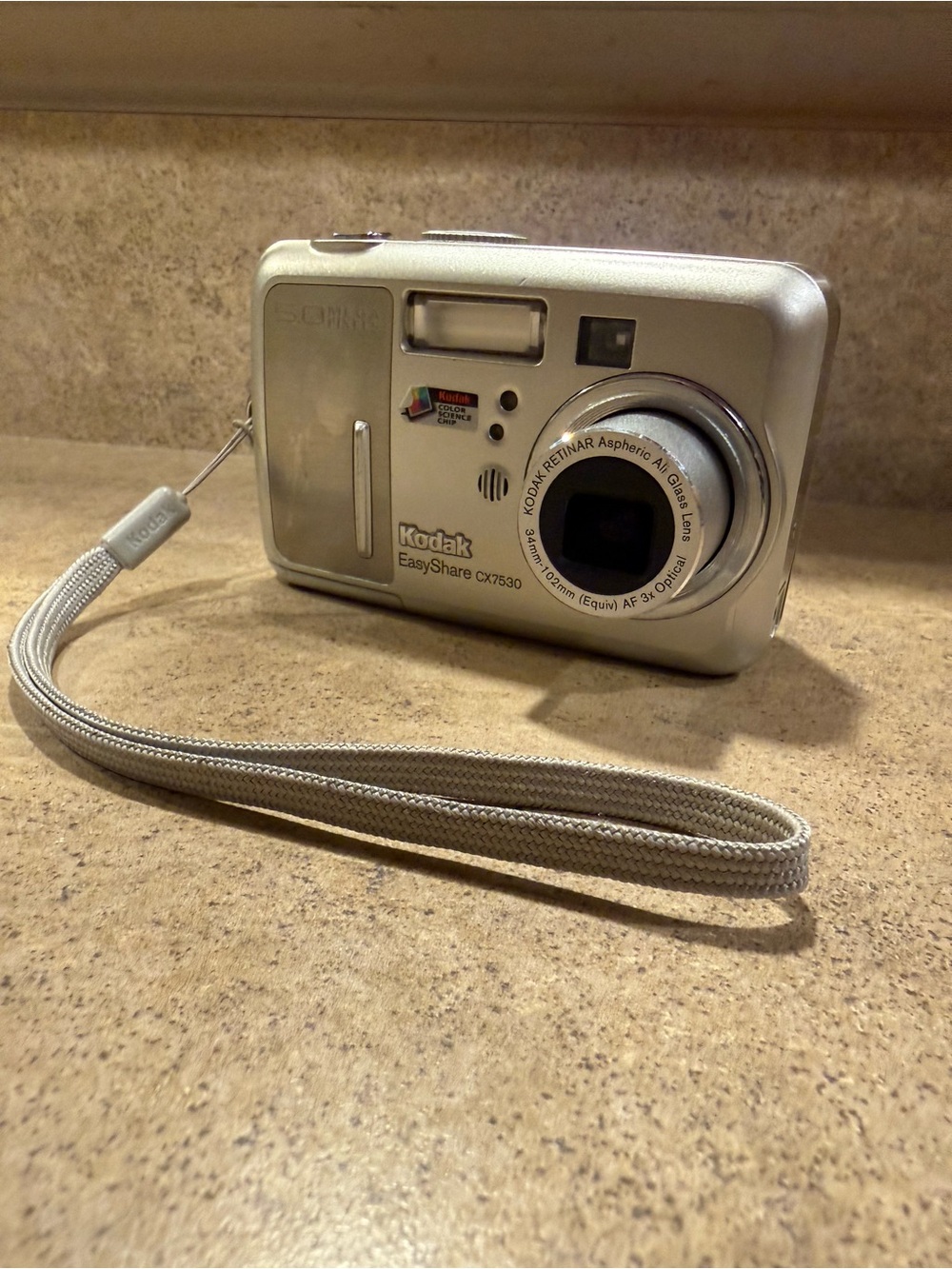 Kodak EasyShare CX7530 5.0MP Point & Shoot Camera 3x Zoom Silver Y2K - Tested